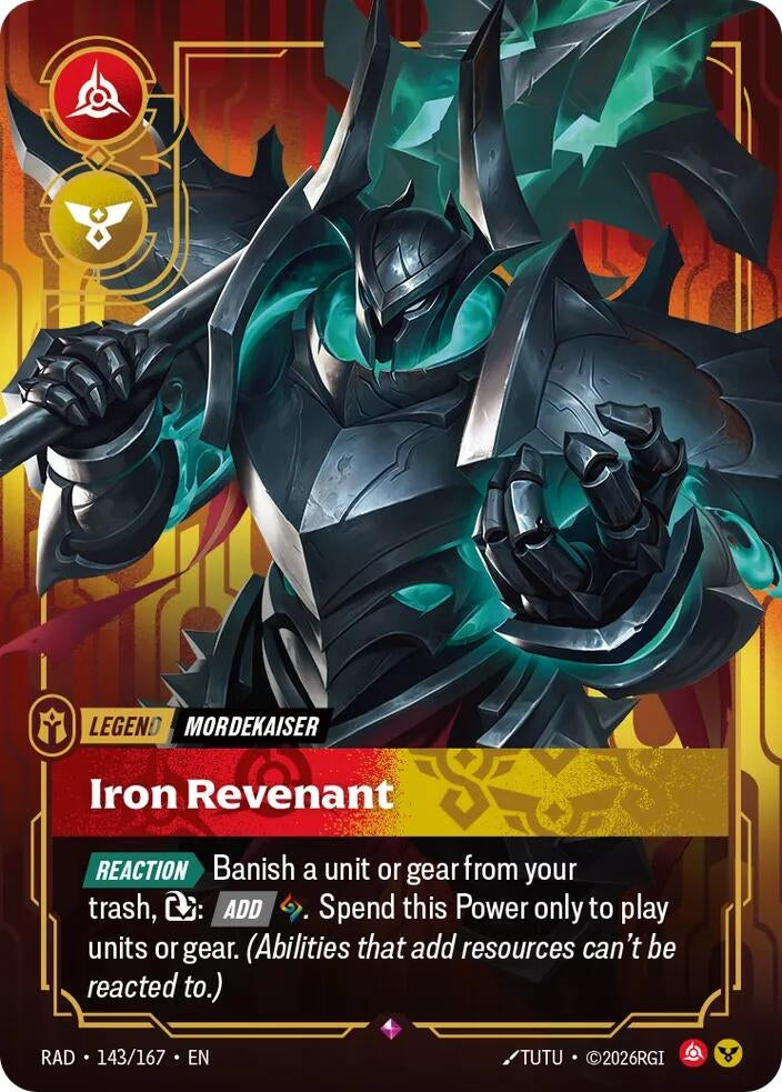 Image for Mordekaiser, Iron Revenant (143/167) (Radiance) (RAD) - Riftbound: League of Legends Trading Card Game