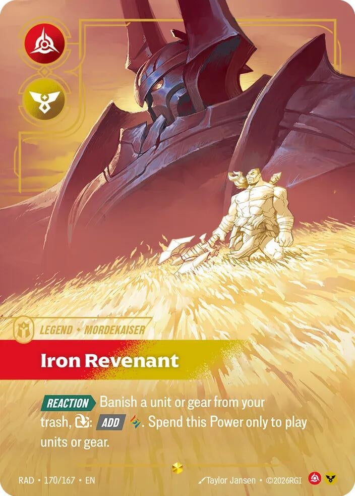 Image for Mordekaiser, Iron Revenant (Overnumbered) (170/167) (Radiance) (RAD) - Riftbound: League of Legends Trading Card Game