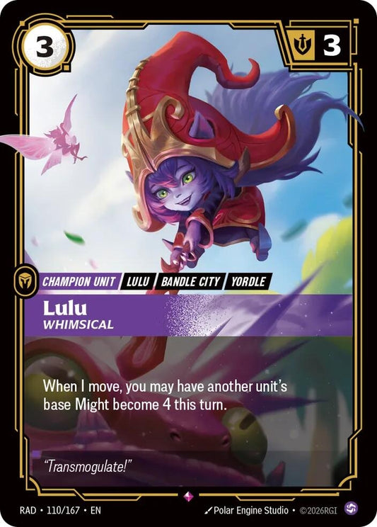Image for Lulu, Whimsical (110/167) (Radiance) (RAD) - Riftbound: League of Legends Trading Card Game