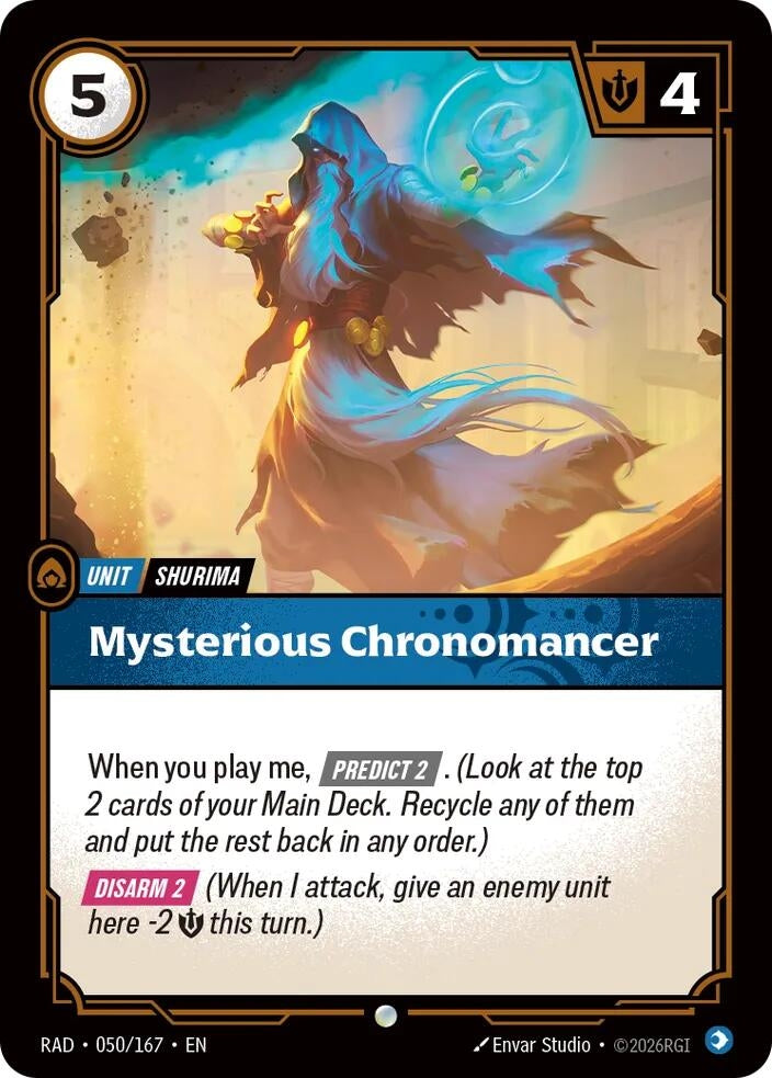 Image for Mysterious Chronomancer (050/167) (Radiance) (RAD) - Riftbound: League of Legends Trading Card Game