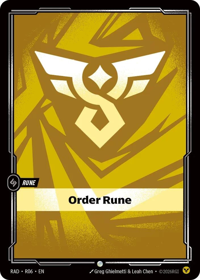 Image for Order Rune (R06) (Radiance) (RAD) - Riftbound: League of Legends Trading Card Game
