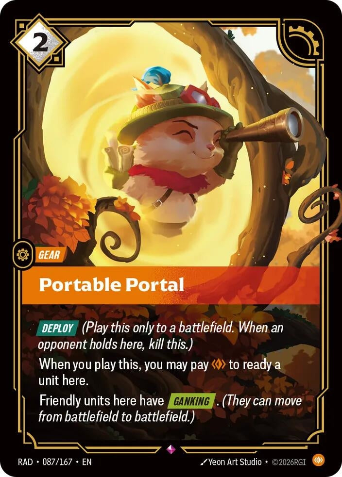 Image for Portable Portal (087/167) (Radiance) (RAD) - Riftbound: League of Legends Trading Card Game