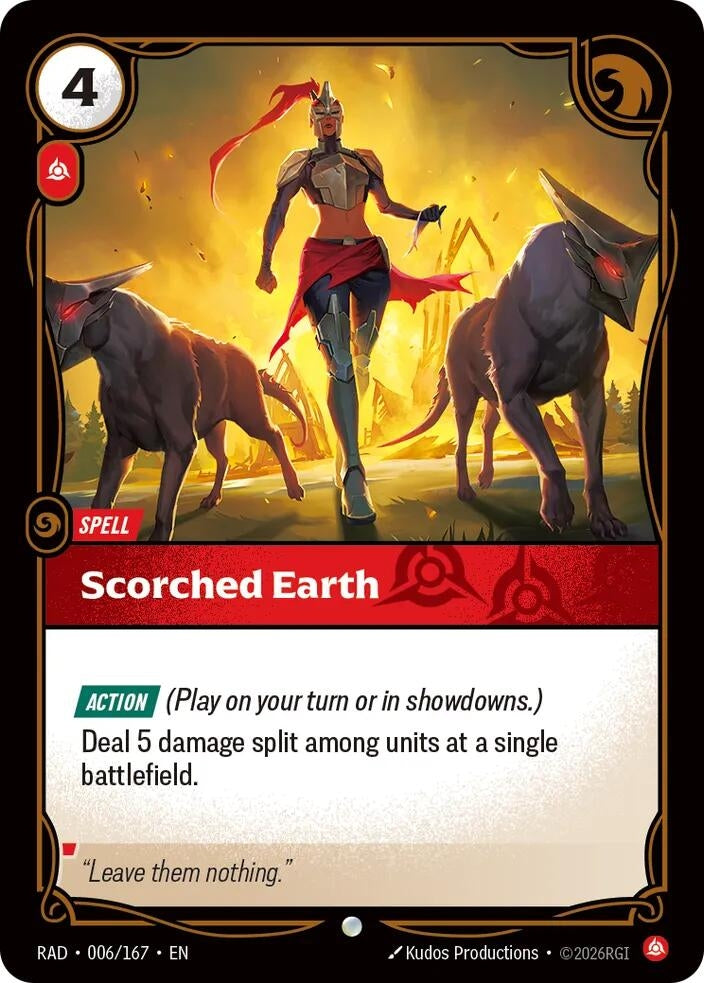 Image for Scorched Earth (006/167) (Radiance) (RAD) - Riftbound: League of Legends Trading Card Game