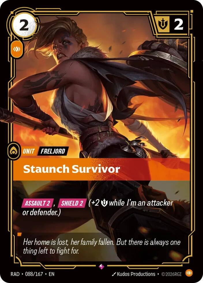 Image for Staunch Survivor (088/167) (Radiance) (RAD) - Riftbound: League of Legends Trading Card Game