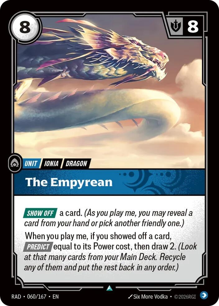Image for The Empyrean (060/167) (Radiance) (RAD) - Riftbound: League of Legends Trading Card Game