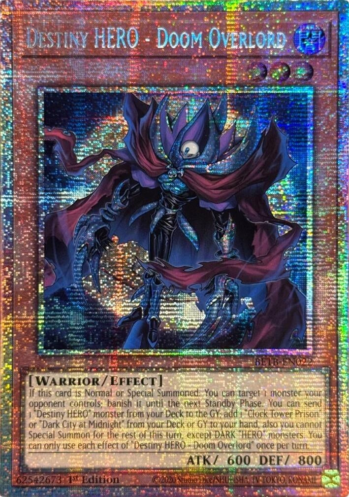 Image for Destiny HERO - Doom Overlord (Starlight Rare) (BETB-EN022) (Beyond the Brave) (BETB) - YuGiOh