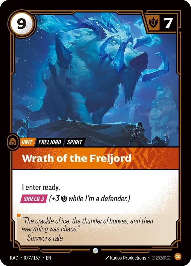 Image for Wrath of the Freljord (077/167) (Radiance) (RAD) - Riftbound: League of Legends Trading Card Game