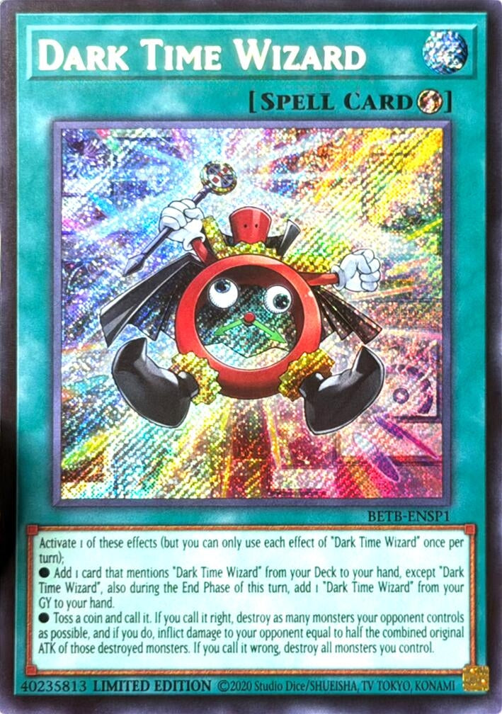 Image for Dark Time Wizard (Secret Rare) (BETB-ENSP1) (Beyond the Brave) (BETB) - YuGiOh
