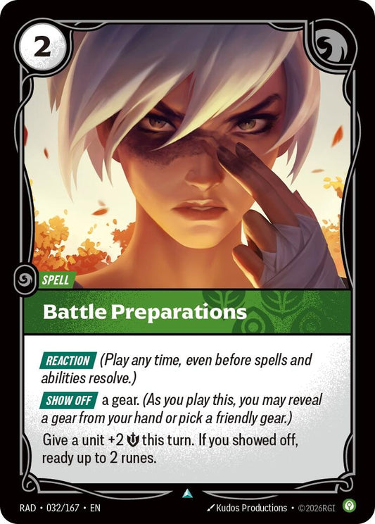 Image for Battle Preparations (032/167) (Radiance) (RAD) - Riftbound: League of Legends Trading Card Game