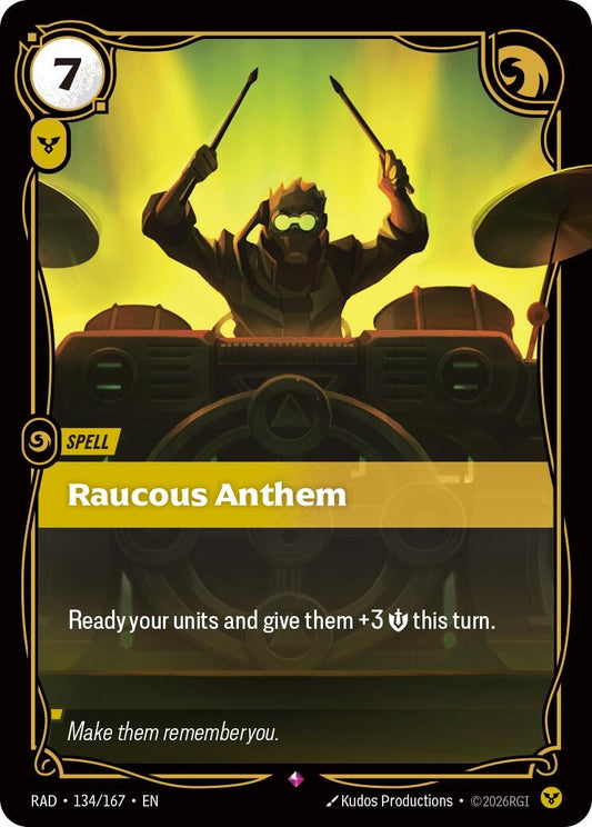 Image for Raucous Anthem (134/167) (Radiance) (RAD) - Riftbound: League of Legends Trading Card Game