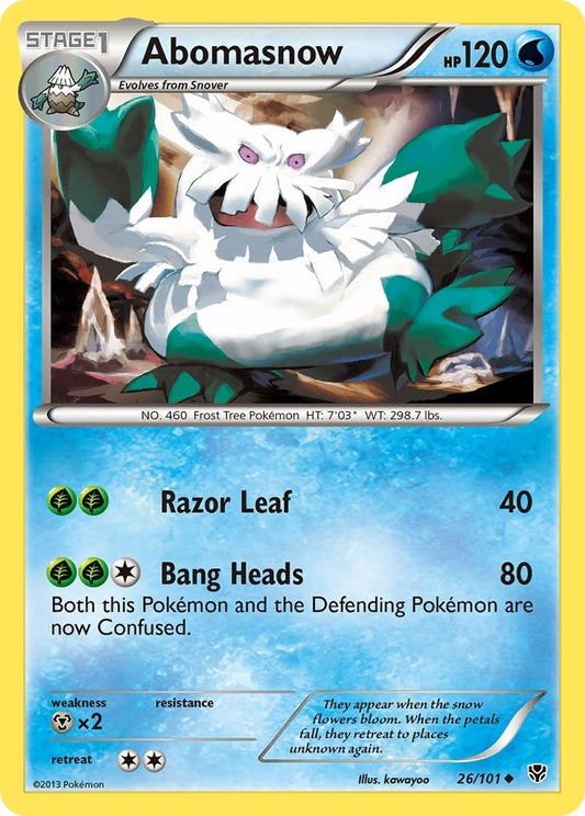 Image for Abomasnow (26/101) (Plasma Blast) - Pokemon