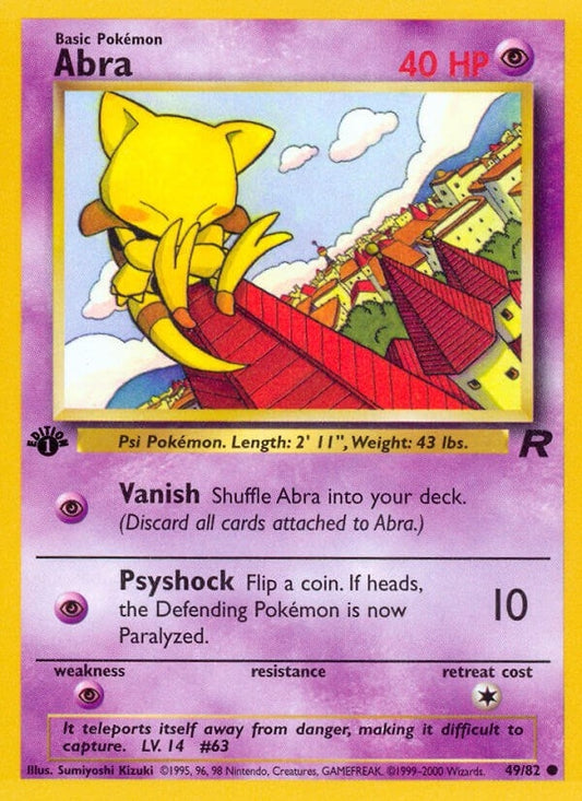 Image for Abra (49/82) (Team Rocket) - Pokemon