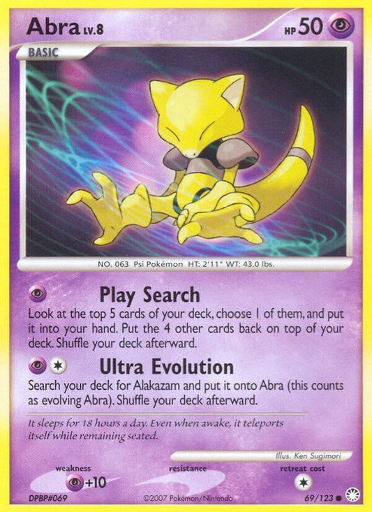 Image for Abra (69/123) (Mysterious Treasures) - Pokemon