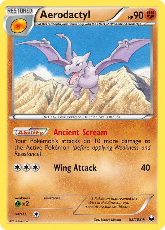 Image for Aerodactyl (53/108) (Dark Explorers) - Pokemon