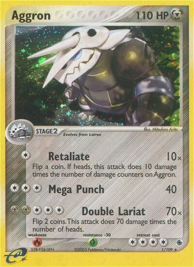 Image for Aggron (1/109) (Ruby and Sapphire) - Pokemon