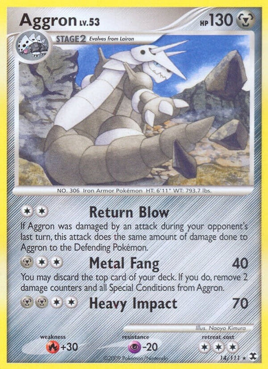 Image for Aggron (14/111) (Rising Rivals) - Pokemon