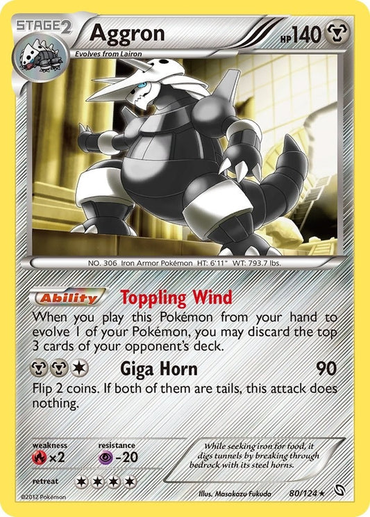 Image for Aggron (80/124) (Dragons Exalted) - Pokemon