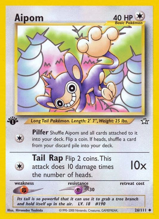 Image for Aipom (026/111) (Neo Genesis) - Pokemon