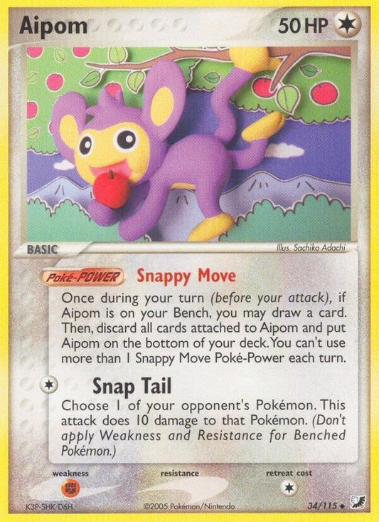 Image for Aipom (34/115) (Unseen Forces) - Pokemon
