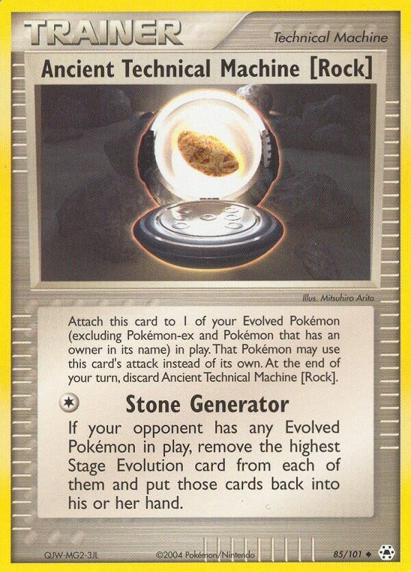 Image for Ancient Technical Machine [Rock] (85/101) (Hidden Legends) - Pokemon