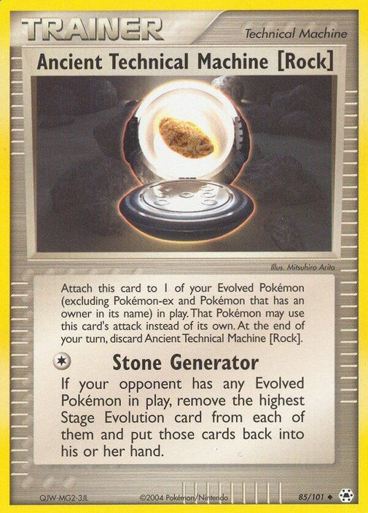 Image for Ancient Technical Machine [Rock] (85/101) (Hidden Legends) - Pokemon