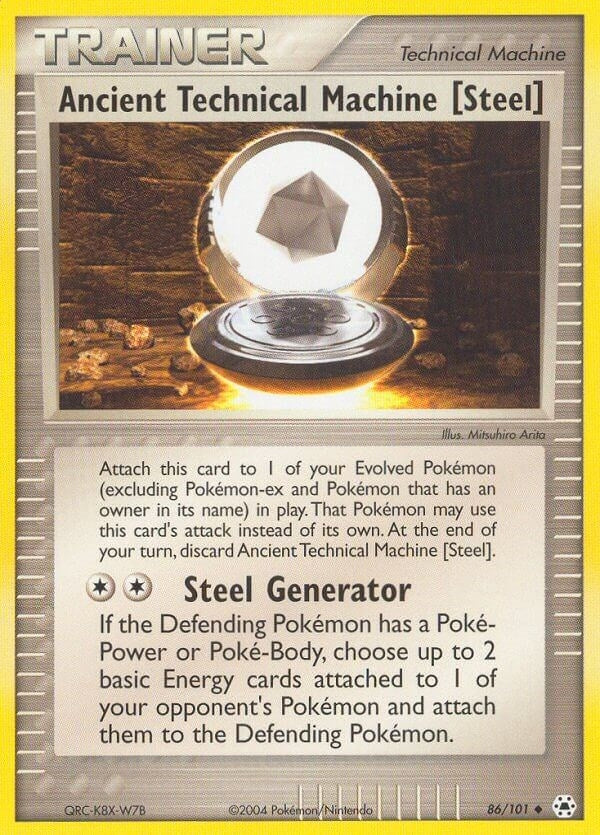 Image for Ancient Technical Machine [Steel] (86/101) (Hidden Legends) - Pokemon