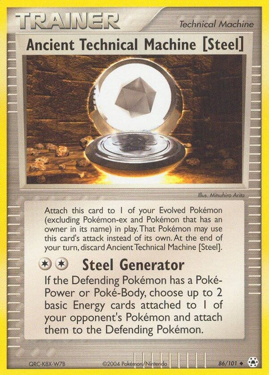 Image for Ancient Technical Machine [Steel] (86/101) (Hidden Legends) - Pokemon