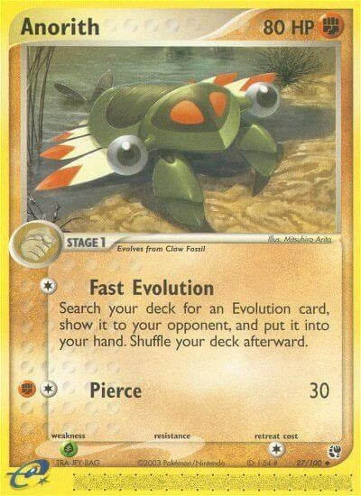 Image for Anorith (27/100) (Sandstorm) - Pokemon