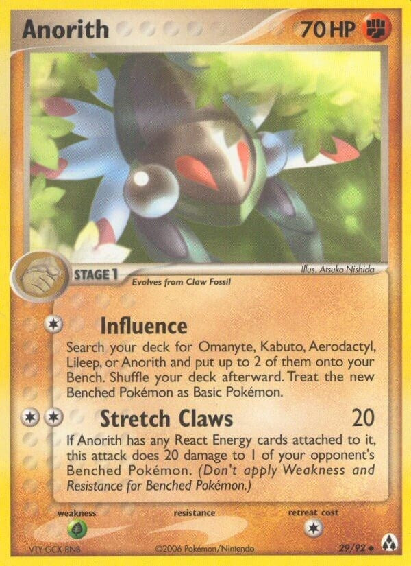 Image for Anorith (29/92) (Legend Maker) - Pokemon