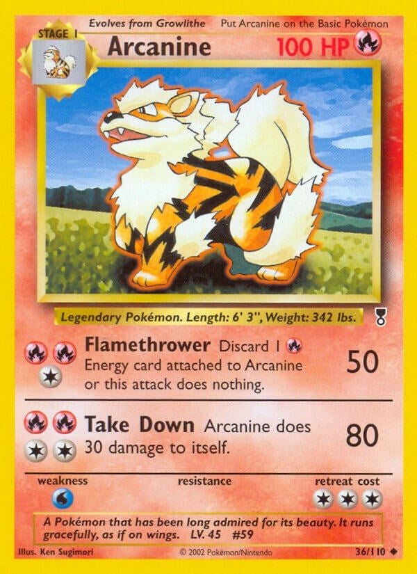 Image for Arcanine (036/110) (Legendary Collection) - Pokemon