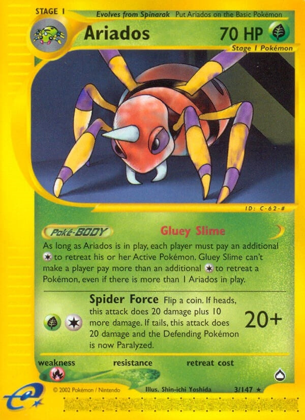 Image for Ariados (003/147) (Aquapolis) - Pokemon