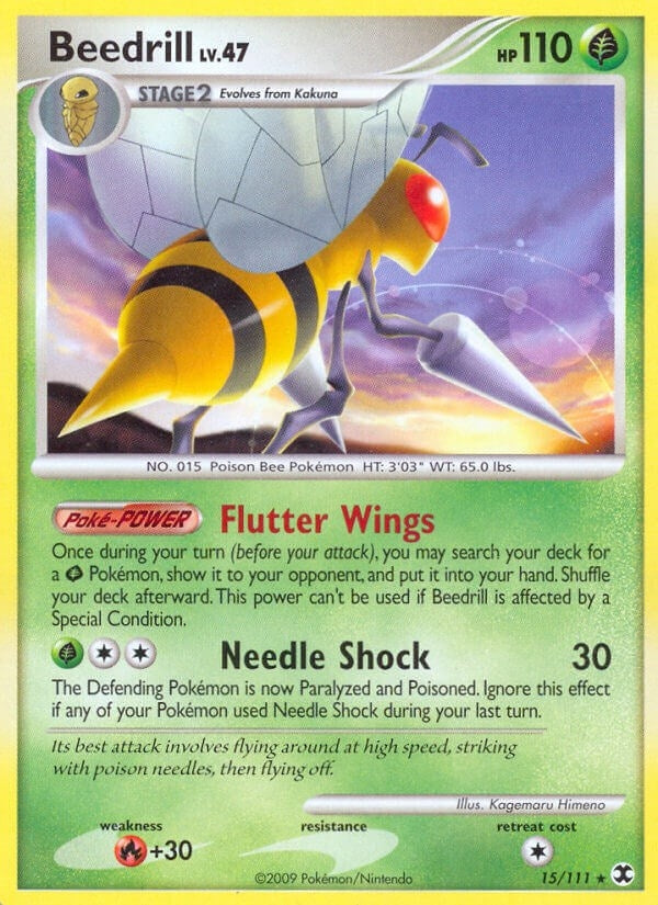 Image for Beedrill (15/111) (Rising Rivals) - Pokemon