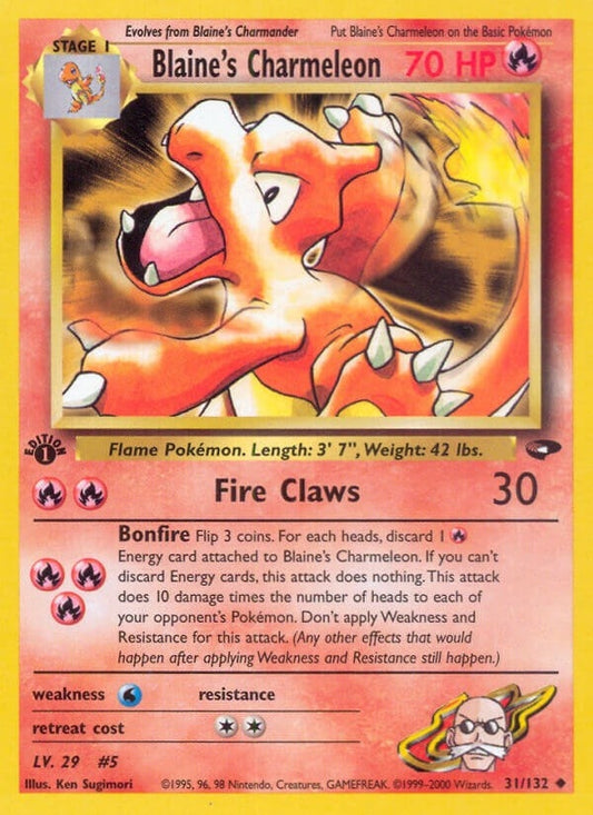 Image for Blaine's Charmeleon (031/132) (Gym Challenge) - Pokemon