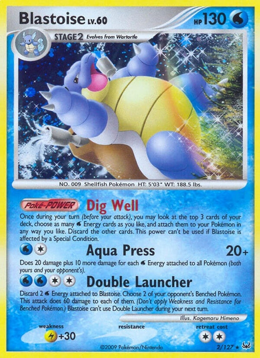Image for Blastoise (2/127) (Platinum) - Pokemon