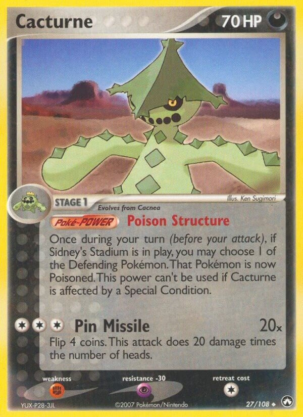 Image for Cacturne (27/108) (Power Keepers) - Pokemon