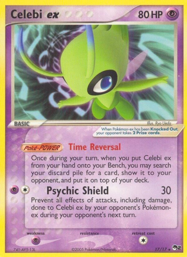 Image for Celebi ex (Non-Holo) (017/017) (POP Series 2) - Pokemon