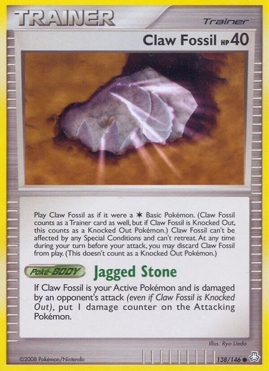 Image for Claw Fossil (138/146) (Legends Awakened) - Pokemon