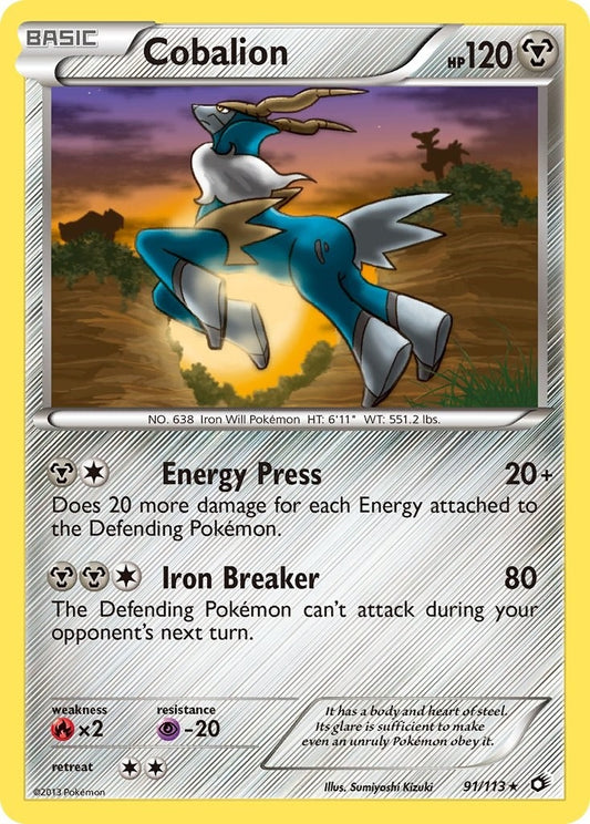 Image for Cobalion (91/113) (Legendary Treasures) - Pokemon