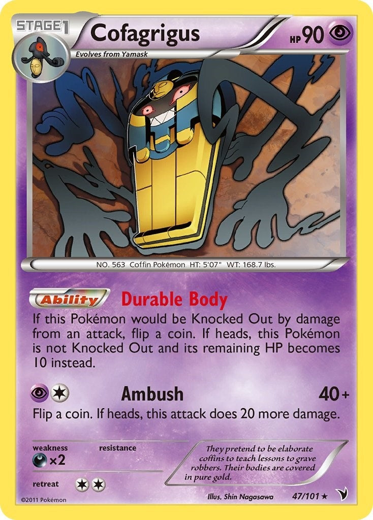 Image for Cofagrigus (47) (47/101) (Noble Victories) - Pokemon