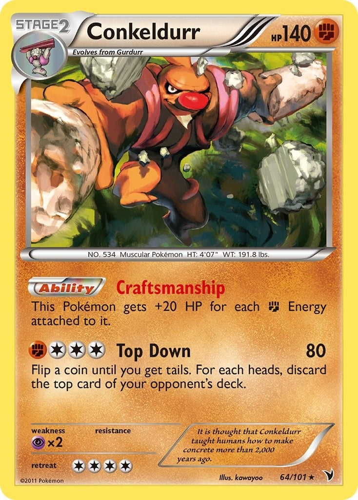 Image for Conkeldurr (64) (64/101) (Noble Victories) - Pokemon