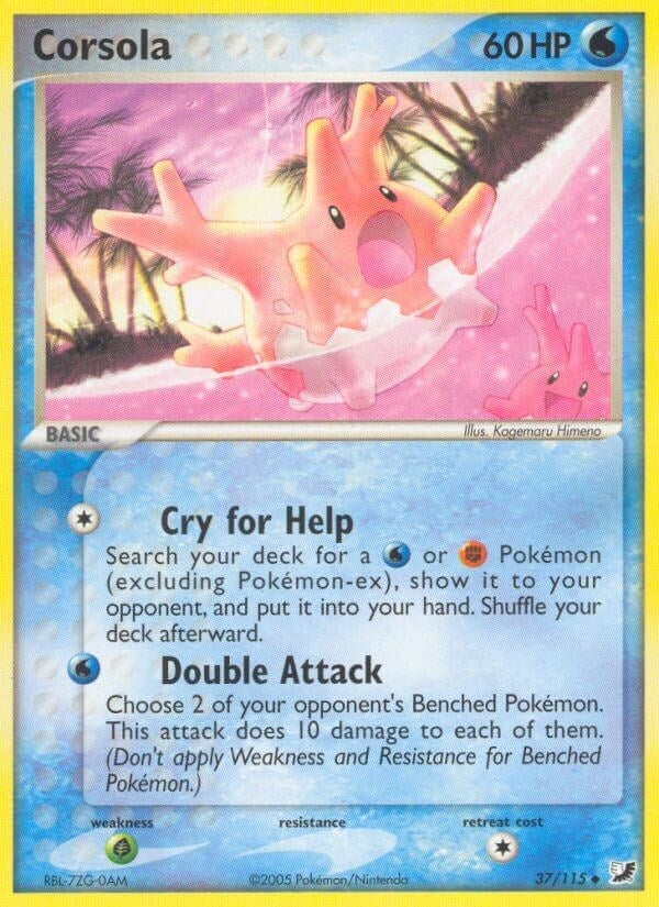 Image for Corsola (37/115) (Unseen Forces) - Pokemon