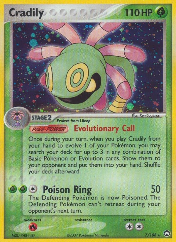 Image for Cradily (7/108) (Power Keepers) - Pokemon