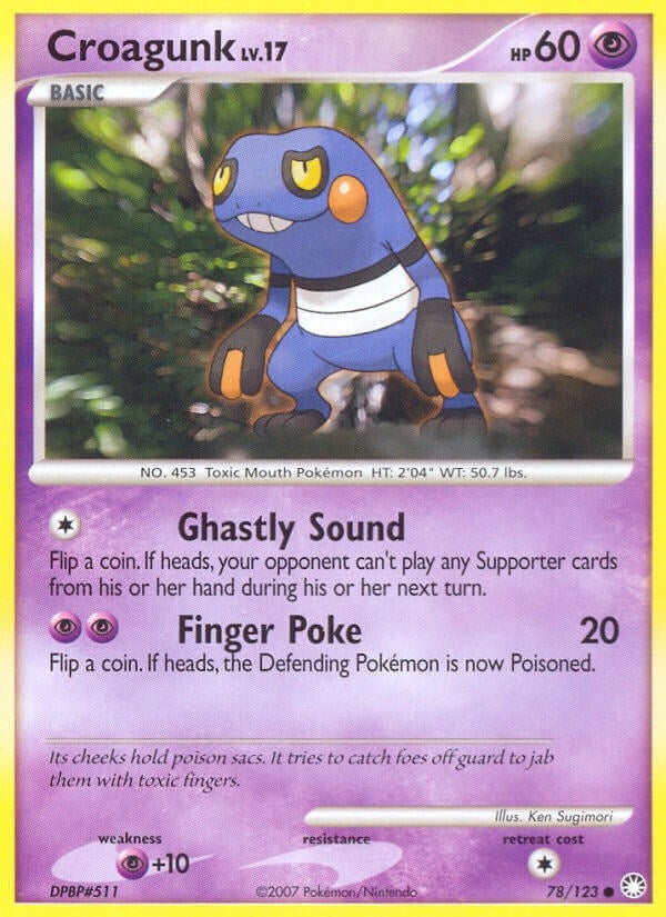 Image for Croagunk (78/123) (Mysterious Treasures) - Pokemon