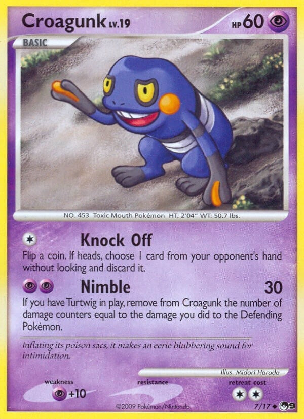 Image for Croagunk (007/017) (POP Series 9) - Pokemon