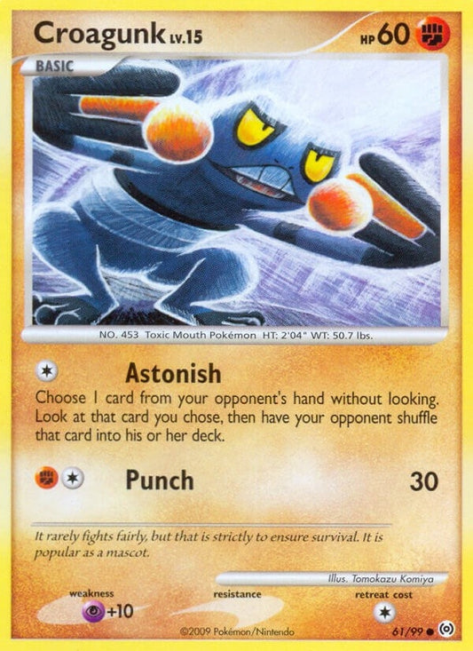 Image for Croagunk (61/99) (Arceus) - Pokemon