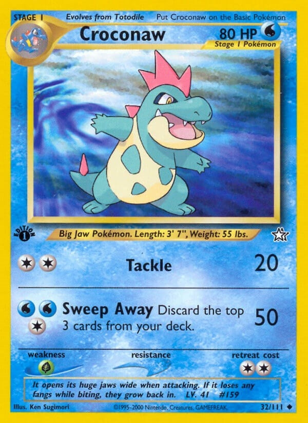 Image for Croconaw (32) (032/111) (Neo Genesis) - Pokemon