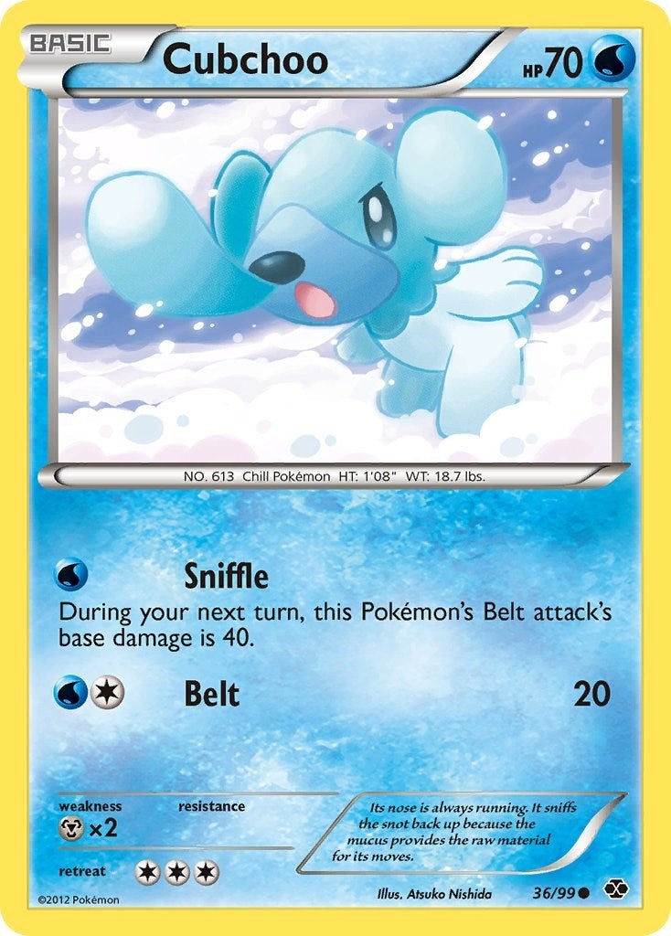 Image for Cubchoo (36/99) (Next Destinies) - Pokemon