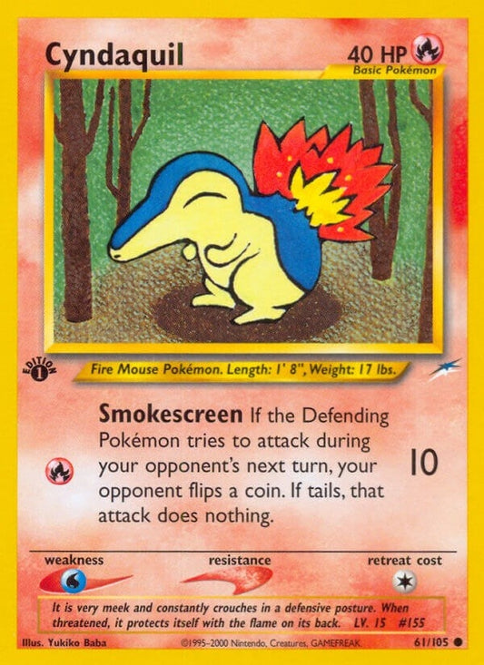 Image for Cyndaquil (061/105) (Neo Destiny) - Pokemon