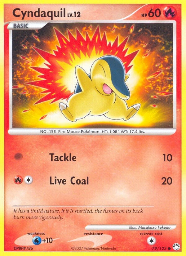 Image for Cyndaquil (79/123) (Mysterious Treasures) - Pokemon
