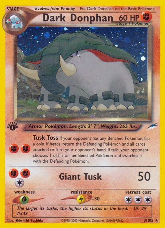 Image for Dark Donphan (003/105) (Neo Destiny) - Pokemon